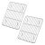 TEAMFAR Juego de 2 Rejillas de enfriamiento Acero Inoxidable para Hornear, Enfriar, 24,5 x 19 x 1,5 cm, Saludable y Duradero, Inoxidable y Apto para lavavajillas